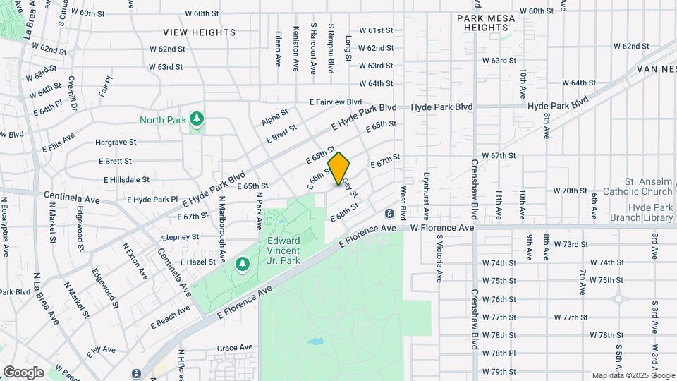 958 E 67th St Map and Location Details
