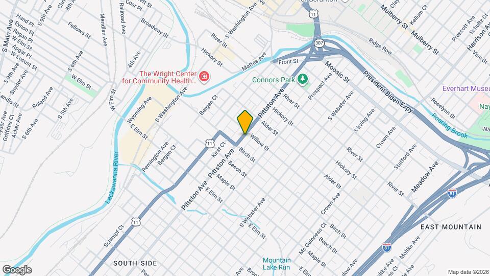 711 Pittston Ave Map and Location Details