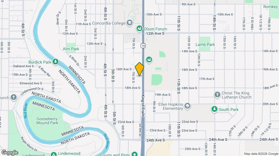1621 8th St S Map and Location Details