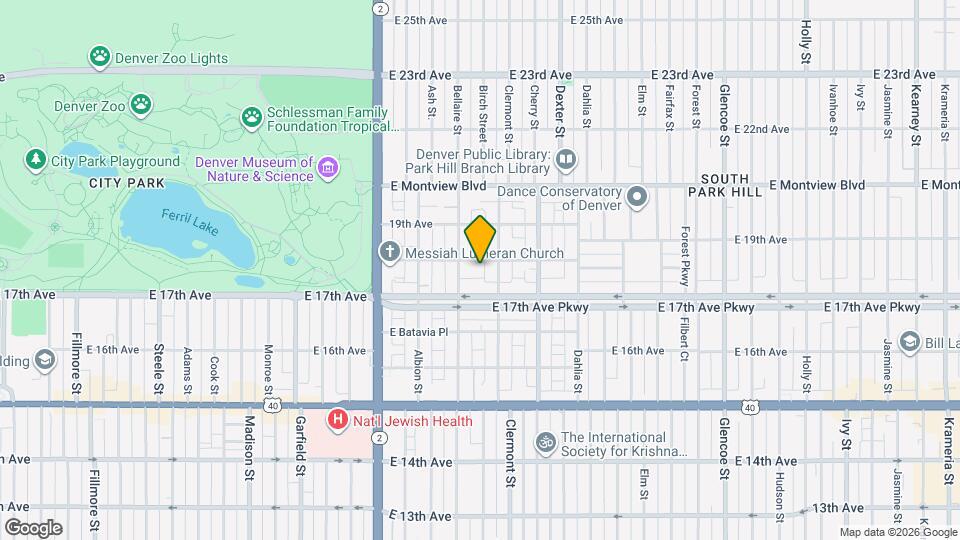 4334 E 18th Ave Map and Location Details