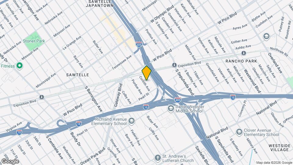 2460 Corinth Ave, Unit 2460 Map and Location Details