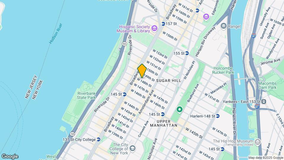 545 W 148th St Mapa y Detalles de la Ubicación