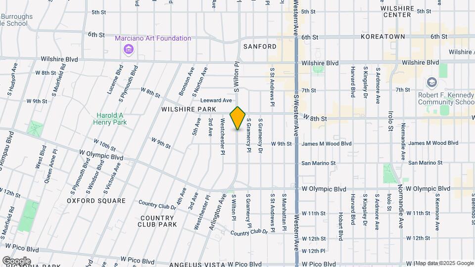 860 S Wilton Pl Map and Location Details