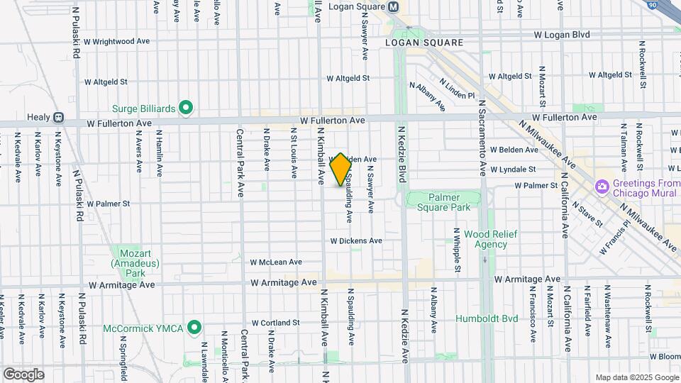3308 W Palmer St Map and Location Details
