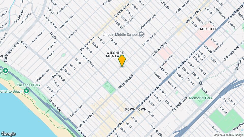 1010 California Ave Map and Location Details