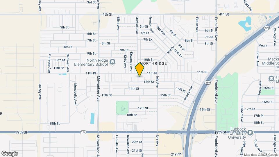 1107 Justice Ave Map and Location Details