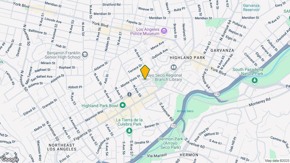 6011 Piedmont Ave Map and Location Details