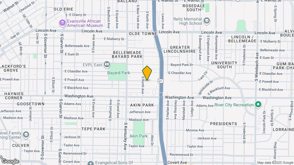 1111 E Powell Ave Map and Location Details