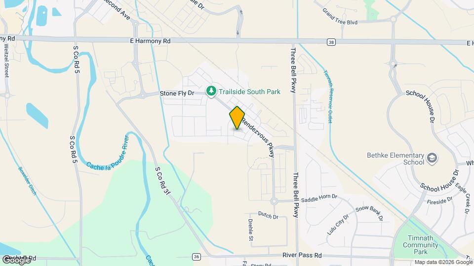 Beautiful 3 Bed 2.5 Bath in Timnath! Map and Location Details