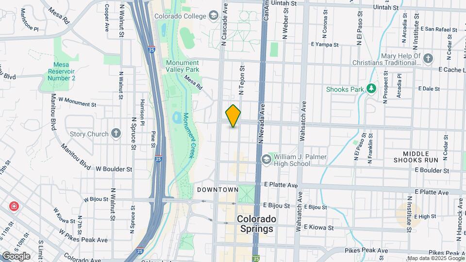 520 N Tejon St Map and Location Details