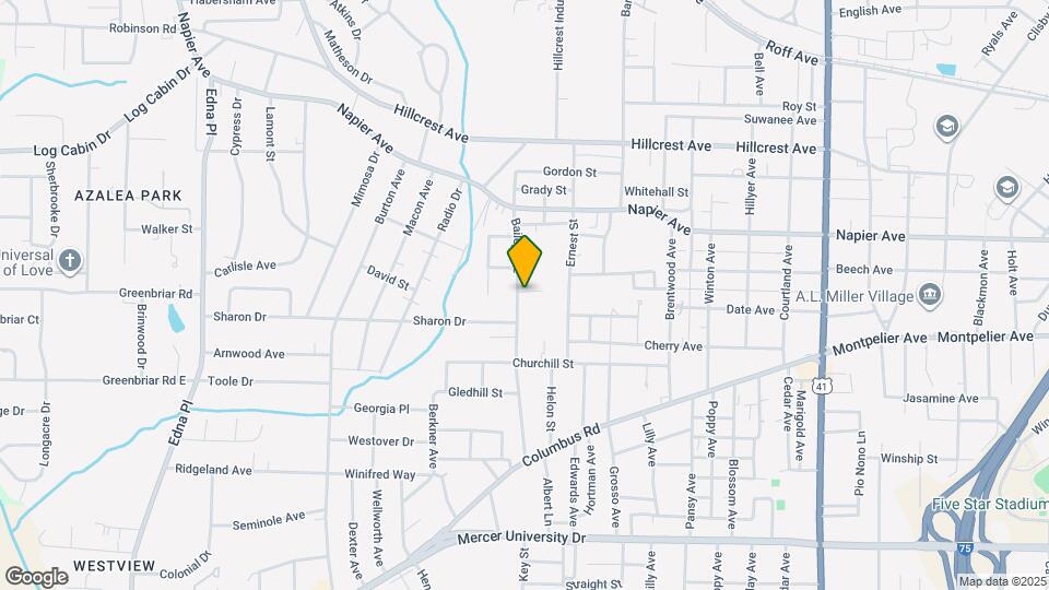 1256 Bailey Ave Map and Location Details