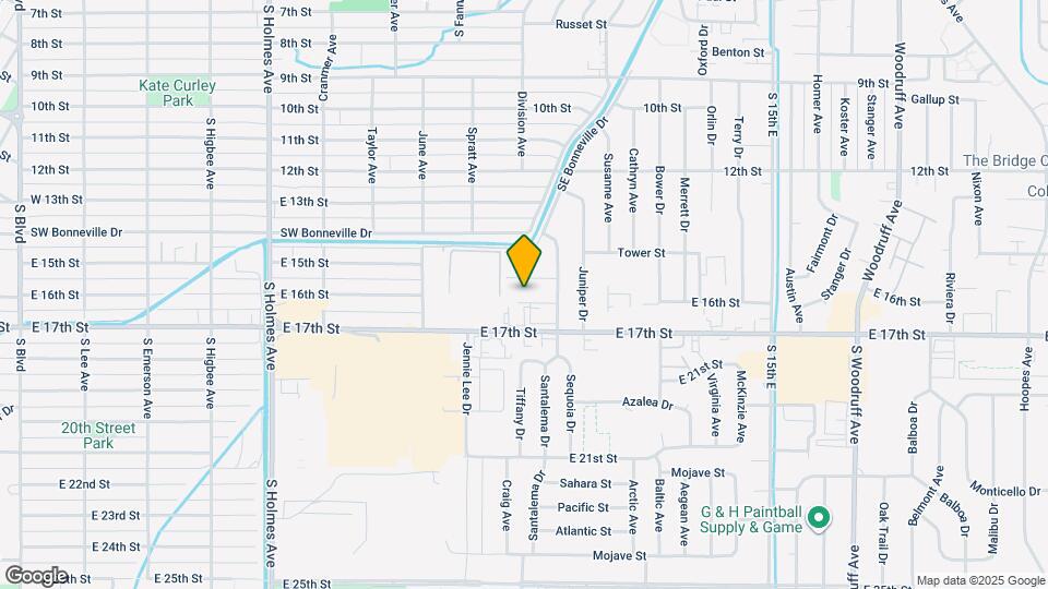 1105 E 16th St Map and Location Details