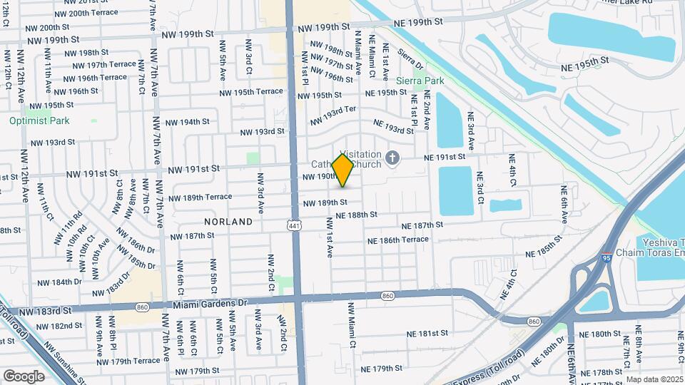 60 NW 189th Terrace Mapa y Detalles de la Ubicación