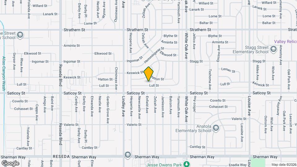 7633 Enfield Ave Map and Location Details