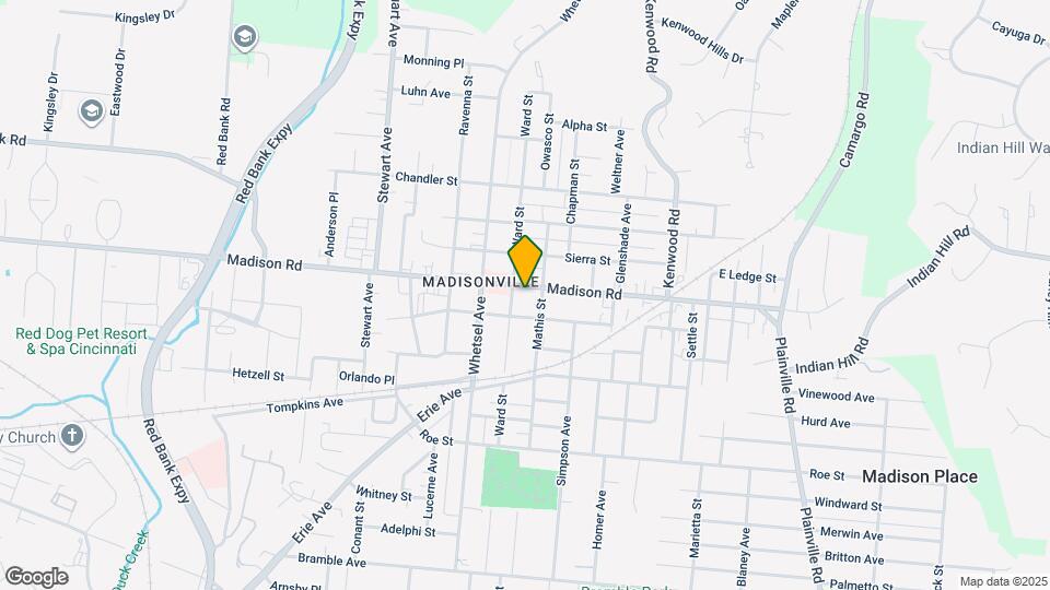6011 Madison Rd Map and Location Details