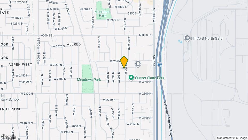 2507 N 250 W Mapa y Detalles de la Ubicación