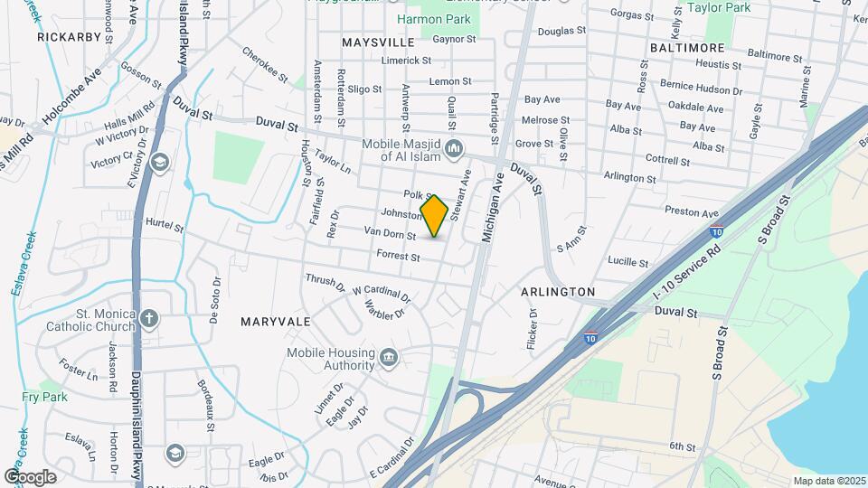 1557 Van Dorn St Mapa y Detalles de la Ubicación