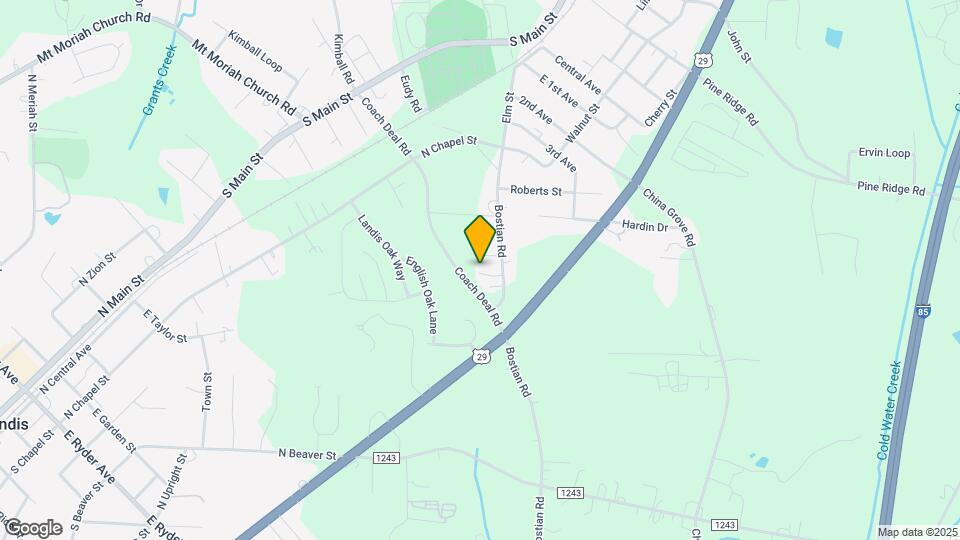 823 Bostian Rd Map and Location Details