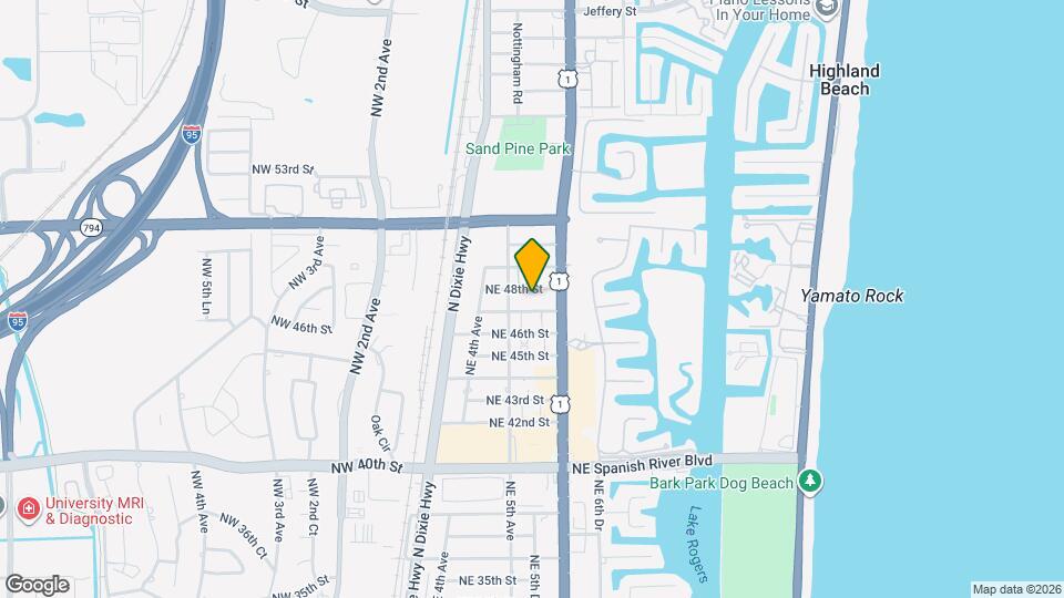 541 NE 47th St Map and Location Details