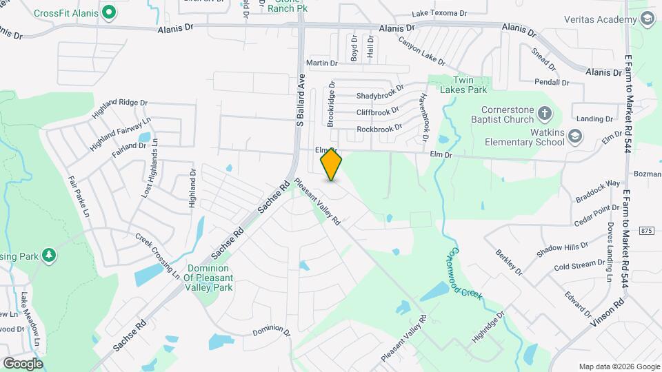 2014 Ranchwood Drive Map and Location Details