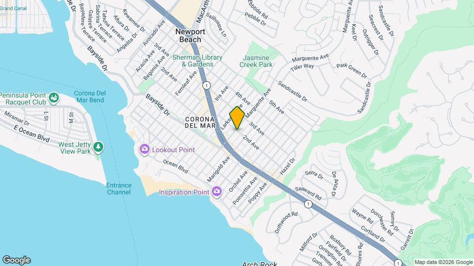 424 1/2 Marguerite Ave Map and Location Details