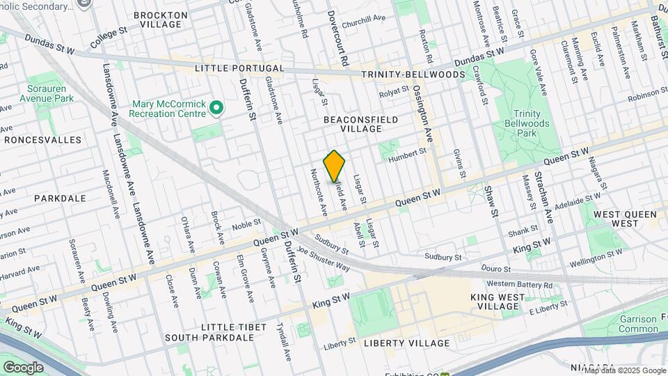 34 Beaconsfield Ave Map and Location Details