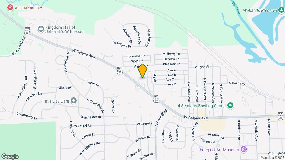 2088 W Galena Ave Map and Location Details