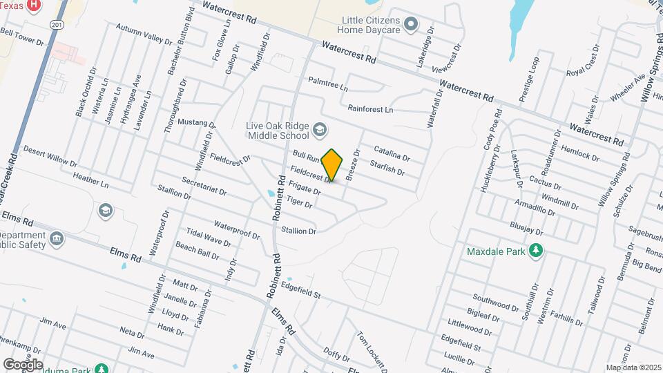 3806 Fieldcrest Dr Map and Location Details