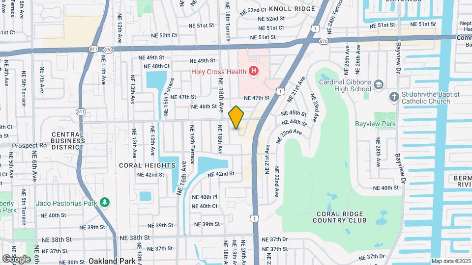 4421 NE 19th Ter Map and Location Details