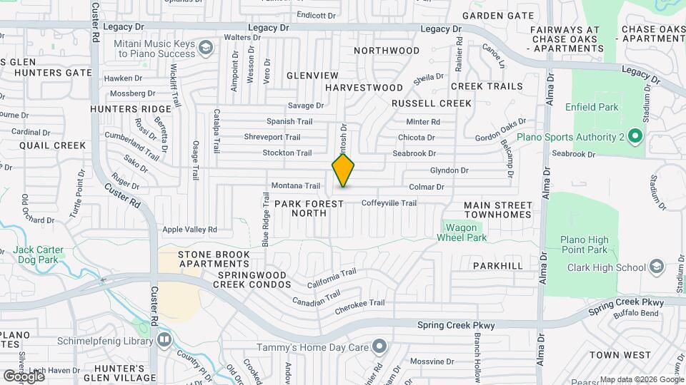 1452 Colmar Dr Map and Location Details