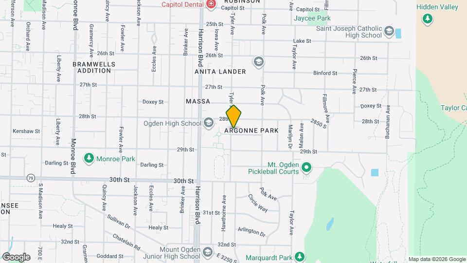 1304 Kershaw St Map and Location Details
