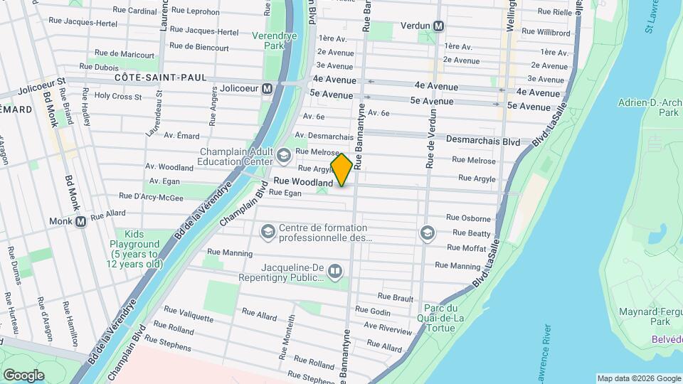 995 Égan Rue Map and Location Details