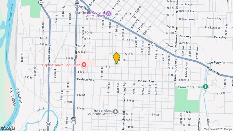 923 S 18th St Map and Location Details