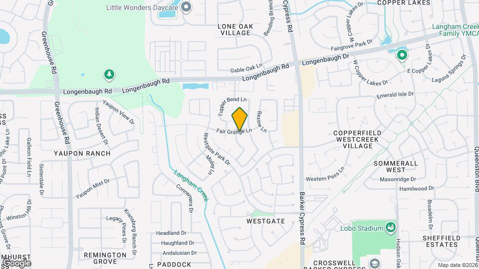 18223 Fair Grange Ln Map and Location Details