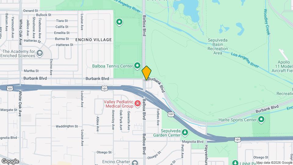 5540 Balboa Blvd Map and Location Details