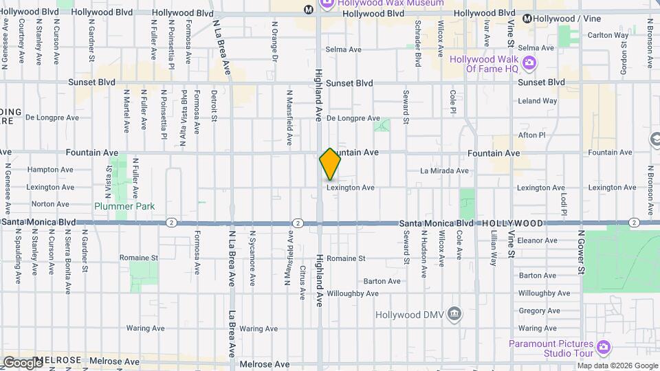 6765 Lexington Ave Map and Location Details