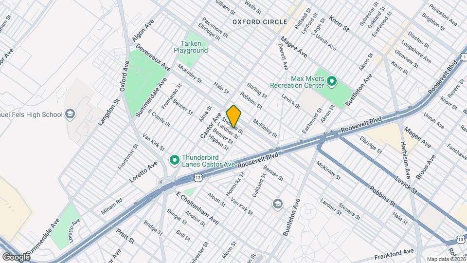 1461 Lardner St Map and Location Details