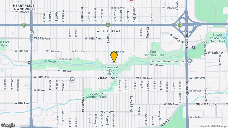 1201 Osceola St Map and Location Details