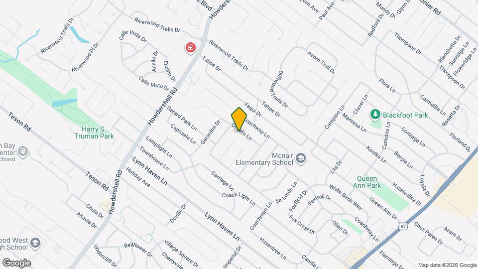 1652 Oliveto Ln Map and Location Details