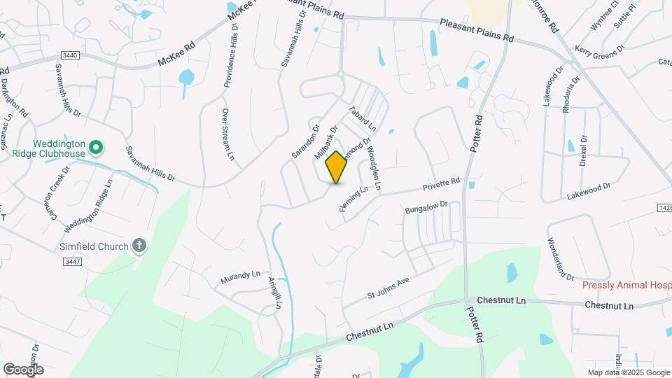 1601 Hammond Dr Map and Location Details