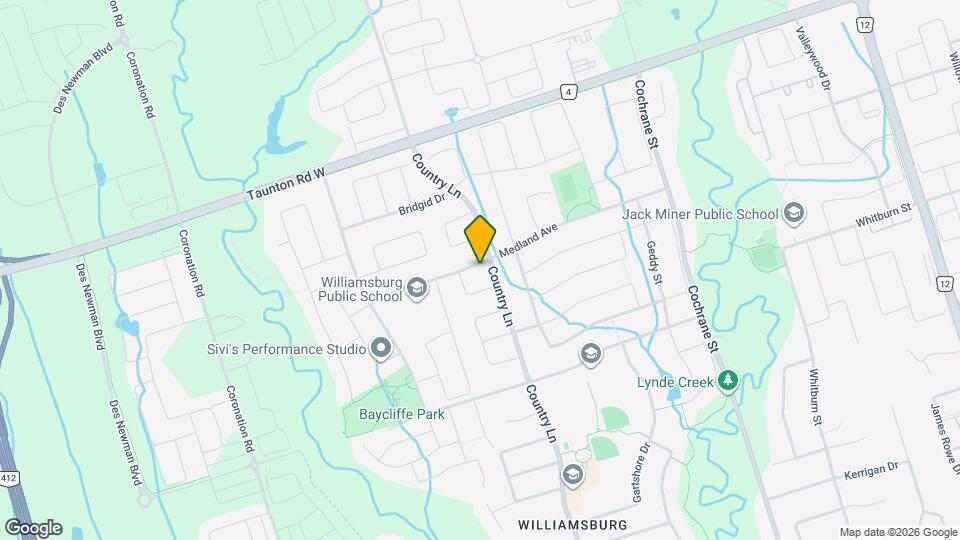 95 Medland Ave Map and Location Details