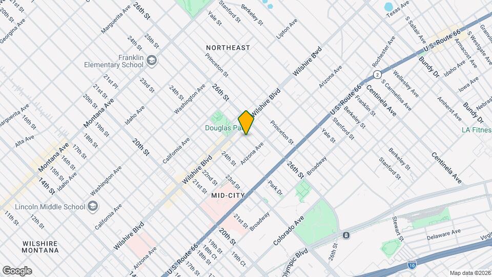 1232 25th St Map and Location Details