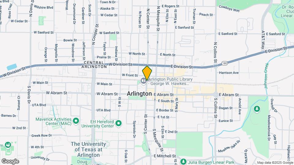 101 S Center St Map and Location Details