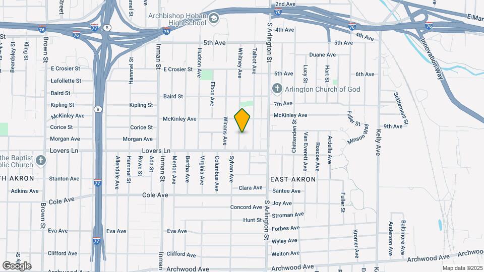617 Whitney Ave Map and Location Details