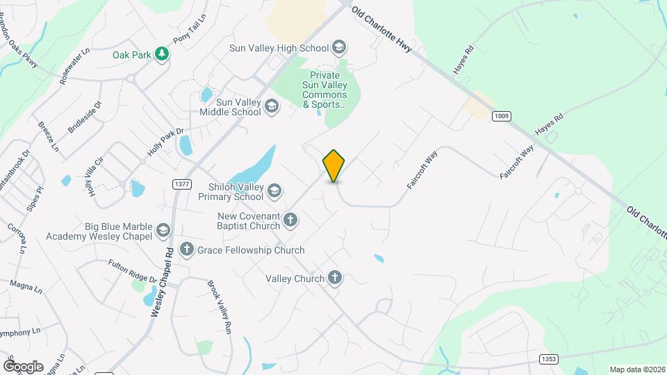 2702 Faircroft Way Map and Location Details