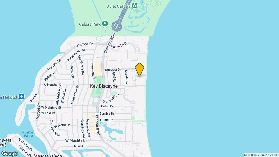 Oceana Key Biscayne Mapa y Detalles de la Ubicación