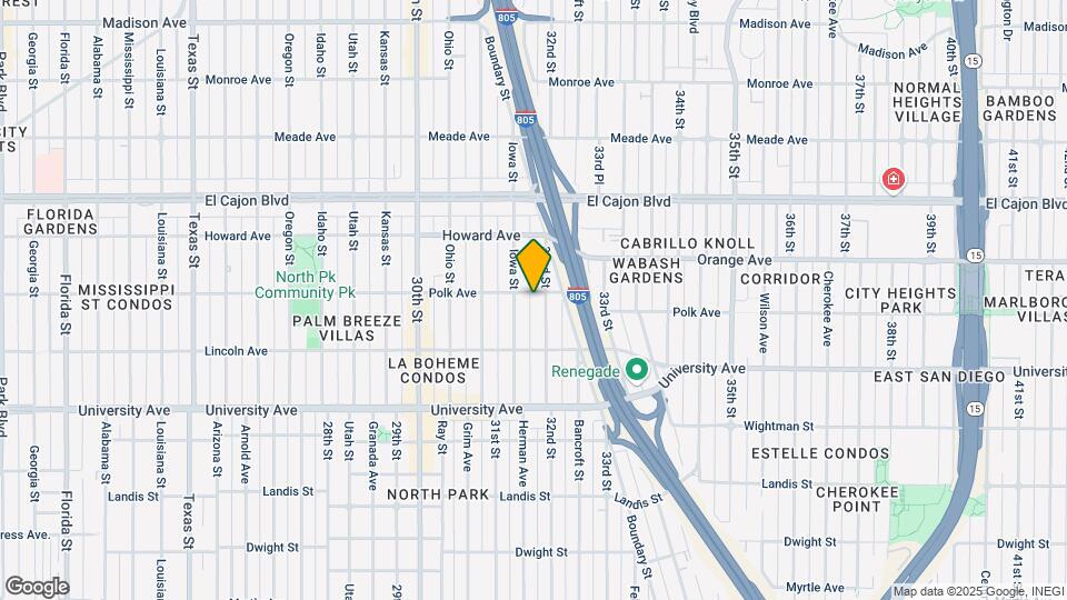 3175 Polk Ave Map and Location Details