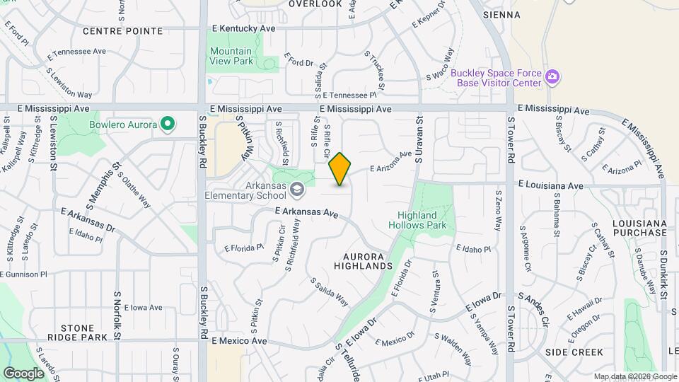 17473 E Louisiana Ave Map and Location Details