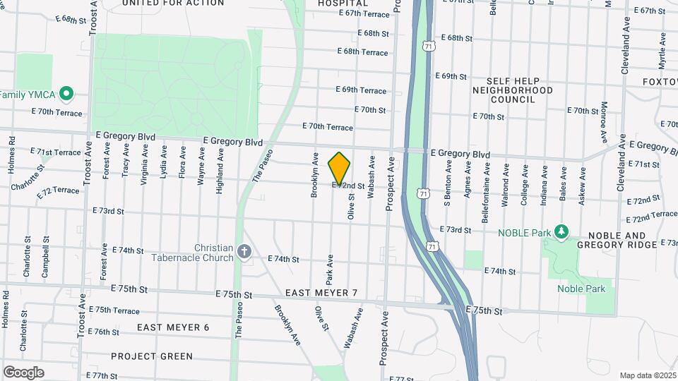 7203 Park Ave Map and Location Details
