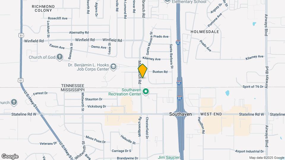 5590 Millbranch Rd Map and Location Details